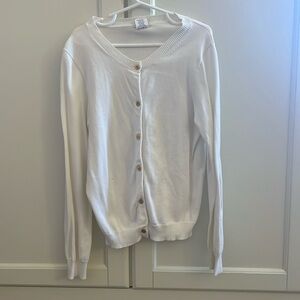 Crewcuts Girls Size 12 White Cardigan